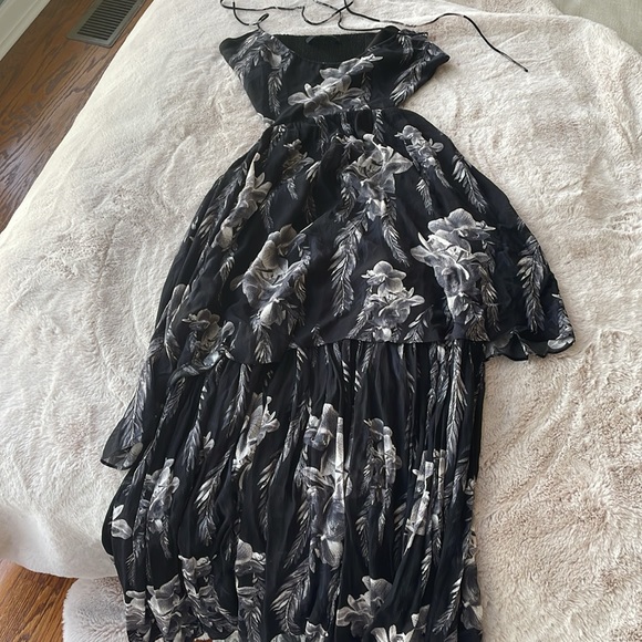 ALLSAINTS Tatum Mia Floral Cut Out Maxi Dress NWOT - Picture 8 of 10